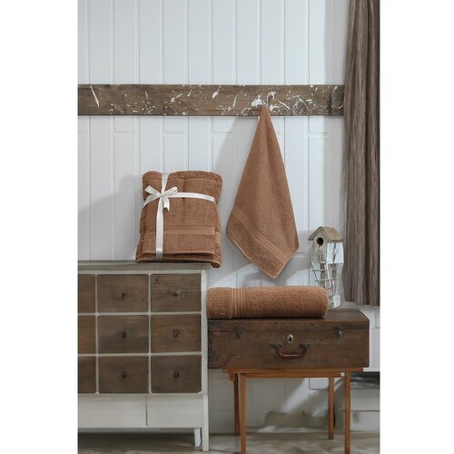 Foutastic DS - Brown Brown Towel Set (2 Pieces) Slike