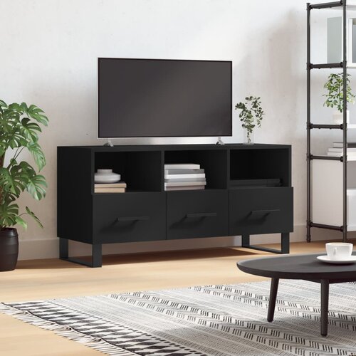 vidaXL TV omarica črna 102x36x50 cm inženirski les Cene