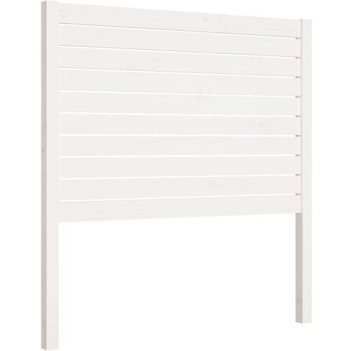 VidaXL Uzglavlje za krevet bijelo 81 x 4 x 100 cm od masivne borovine Slike