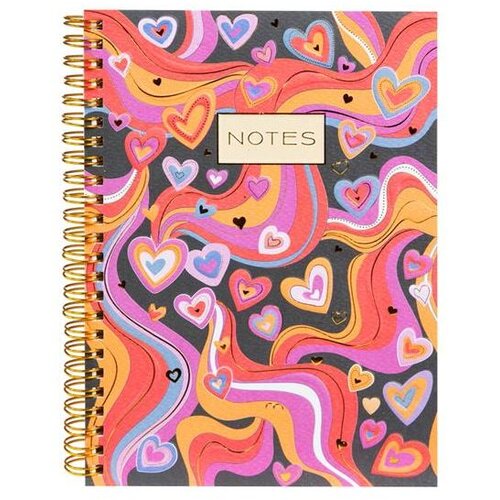 Goldbuch spiralna bilježnica na crte A5 Good Vibes Hearts Cijene