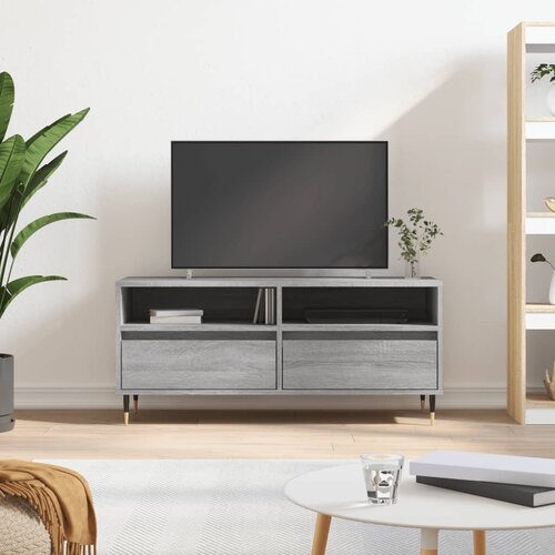 TV ormarić sivi Sonoma 100x34,5x44,5cm konstruirano drvo Cene