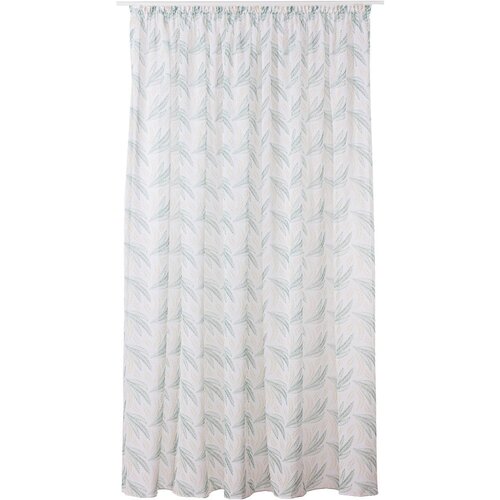 Mendola Fabrics Bijela/zelena prozirna zavjesa 300x260 cm Seva – Cijene