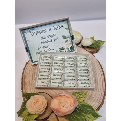  Darilo s čokoladicami OBLETNICA POROKE ČOKDAR 19 Cene