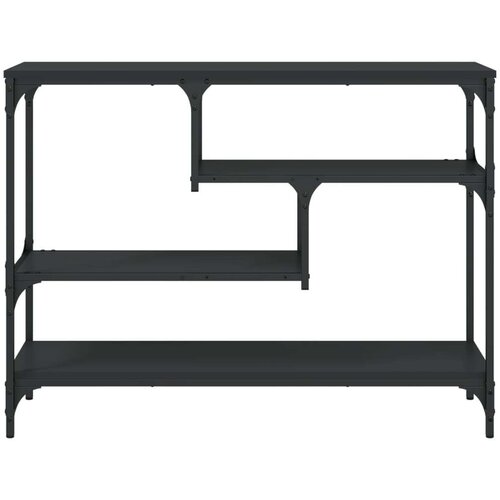  Konzolni stol crni 100 x 30 x 75 cm od konstruiranog drva Slike