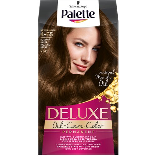Schwarzkopf Palette Deluxe trajna boja za kosu nijansa 4-65 Dazzling Brown 1 kom Slike