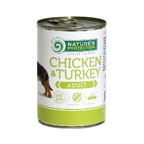 Natures Protection vlažna hrana za pse sa ukusom jagnjetine can dog chickenturkey 400g Cene