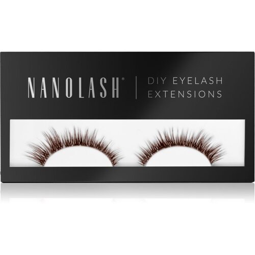 Nanolash DIY Eyelash Extensions set za podalj&amp;scaron;evanje trepalnic doma Heartbreaker BROWN 36 kos Slike