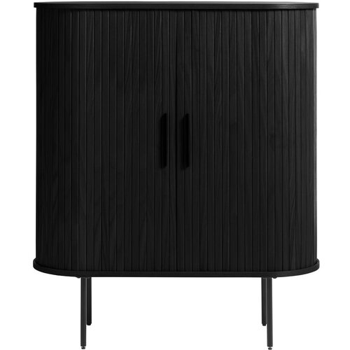 Unique Furniture Crni ormar u dekoru hrasta 100x118 cm Nola - Cijene