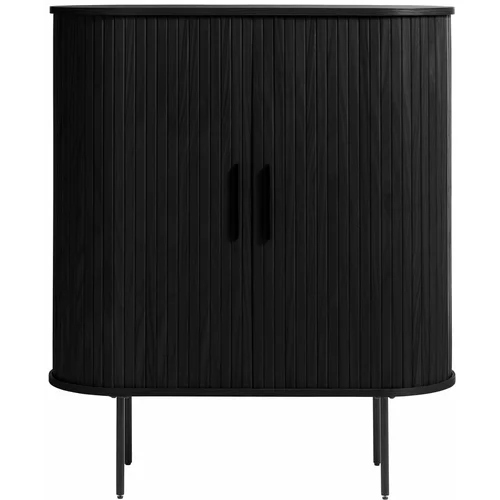Unique Furniture Crni ormar u dekoru hrasta 100x118 cm Nola -