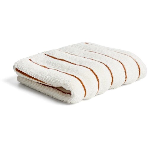 Kave Home Oranžna/bež frotirna bombažna brisača 30x50 cm Dorane &amp;ndash; Slike