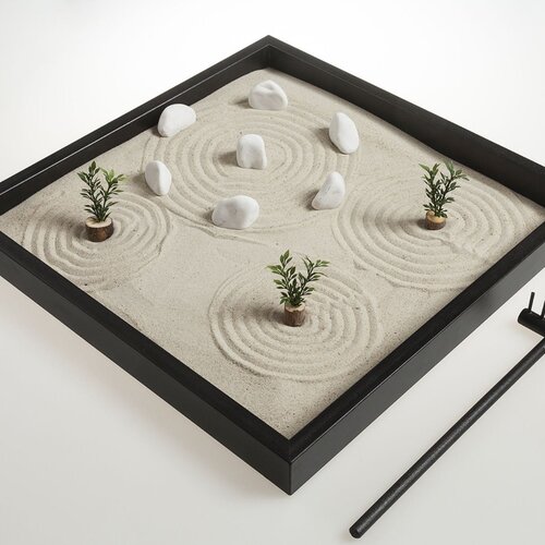 RADIONICA BLINK Zen ba&scaron;ta, 43x43cm, Crna Cene