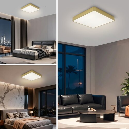  Brilagi - LED plafonjera POOL LED/48W/230V 3000/4500/6000K 50x50 cm zlatna Slike