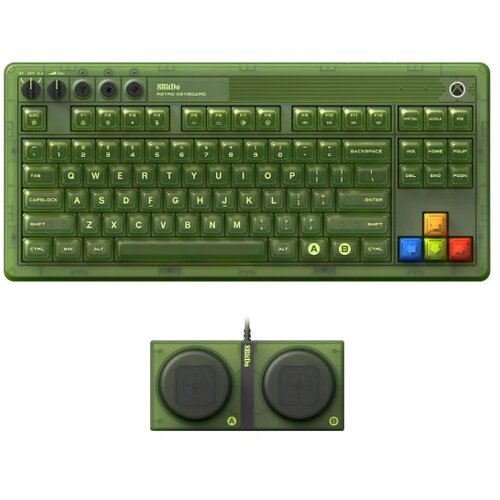8BitDo Bežična tastatura Retro 87/mehanička/RGB/XBOX Green + Dual Super Buttons Cene