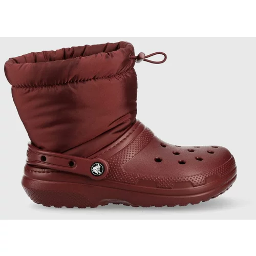 Crocs Čizme za snijeg Classic Lined Neo Puff Boot boja: bordo