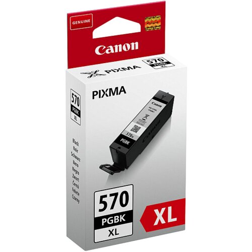 Canon PGI-570BK xl (črna), original, originalna kartu&amp;scaron;a za 500 strani Slike