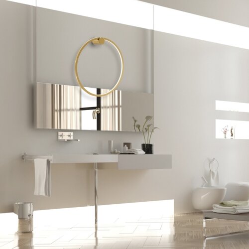  LED zidno svetlo SATURNO LED/25W/230V prečnik 50 cm IP44 zlatna Slike