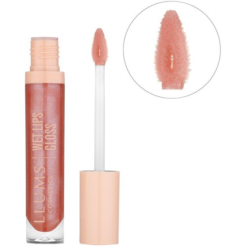 LLUMS Wet lips sjaj za usne Sparkly nude 11 Slike
