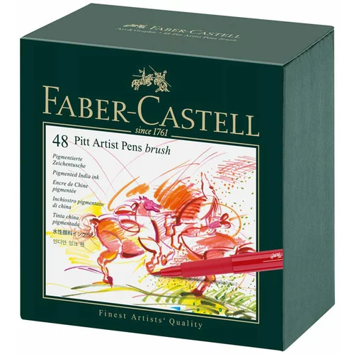 Faber-castell Flomastri Faber-Castell Pitt B, v škatli, 48 kosov