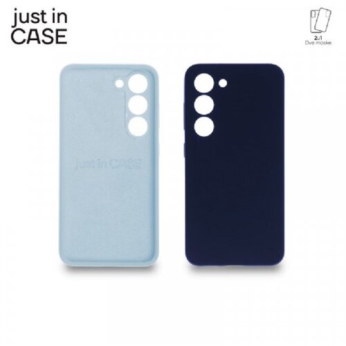 Just In Case Maske za telefon Samsung S23 Mix Plus 2/1 plava i crna Slike