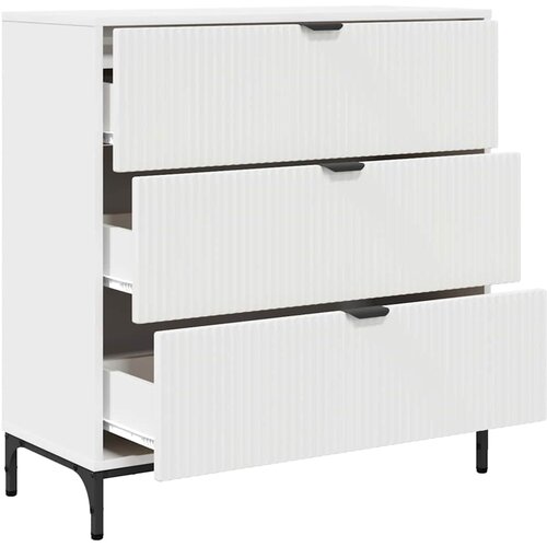 Kreveta s ladicama Bijelo 79,5 x 33 x 82 cm Konstruirano drvo Slike