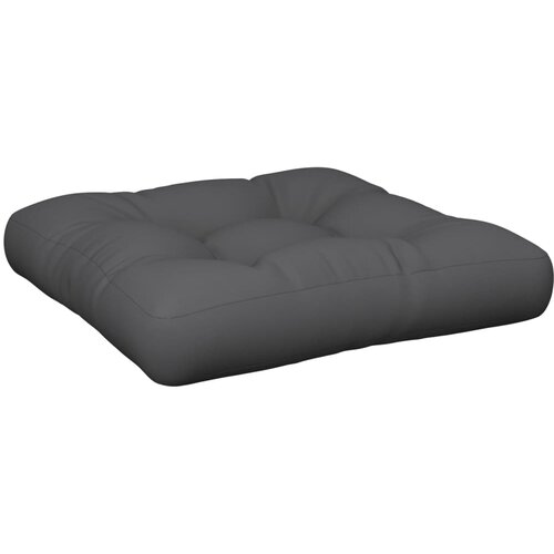  Jastuci za palete 2 kom antracit od tkanine Antracitno siva 60 x 60 x 12 cm Slike