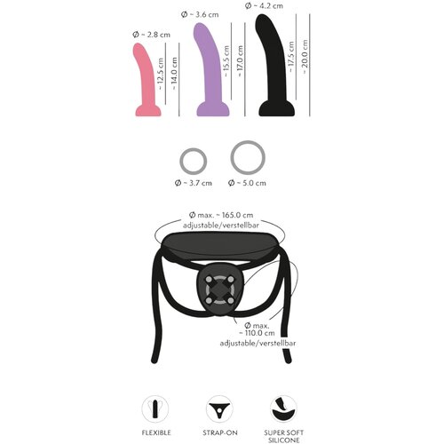 You2Toys You2 Toys Set strap on i 3 dilda Slike