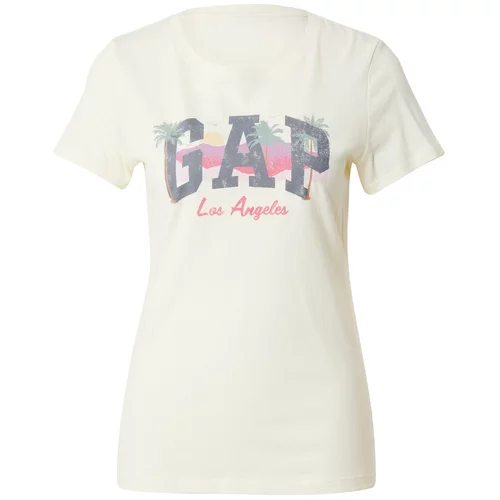 GAP Majica ecru/prljavo bijela / grafit siva / roza / svijetlocrvena