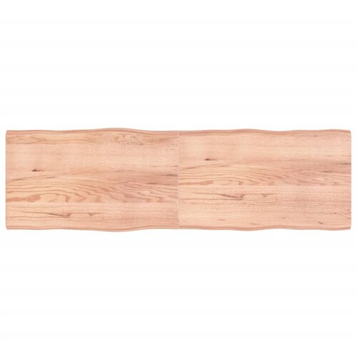 VidaXL Mizna plo&amp;scaron;ča svetlo rjava 200x60x6 cm obdelana trdna hrastovina, (20979860) Slike