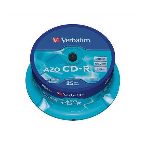 Verbatim CD Disk 700 MB, 80min, 52x, Crystal 25kom Cijene