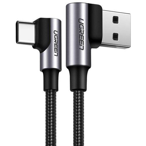  Kutni kabel USB na USB-C UGREEN US176 3A 0,5m (crni) Cijene