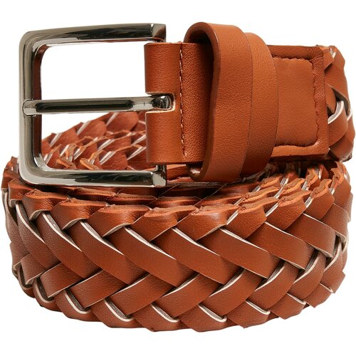 Urban Classics Accessoires Braided synthetic leather strap light brown Cene