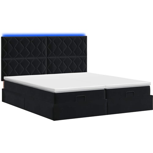  Krevet od pjene s madracem i LED-om Crna 180 x 200 cm Bar&amp;scaron;un Slike