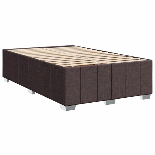VidaXL Posteljni okvir temno rjav 120x190 cm tkanina, (21305857) Slike
