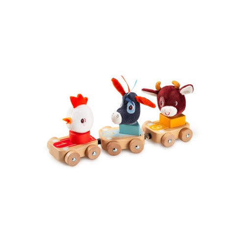 Lilliputiens – komplet treh lesenih avtomobilčkov – Kmetija Cene