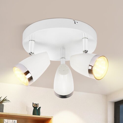 Nettlife Moderna LED stropna svetilka s 3 žarnicami, 4W, bela, toplo bela, 3000K, (22116941) Cene