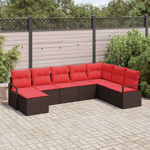  Set sofe s jastukom 8 pcs Smeđa poliratan Cene