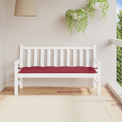 vidaXL Blazina za vrtno klop vinsko rdeča 150x50x7 cm oxford tkanina Cene