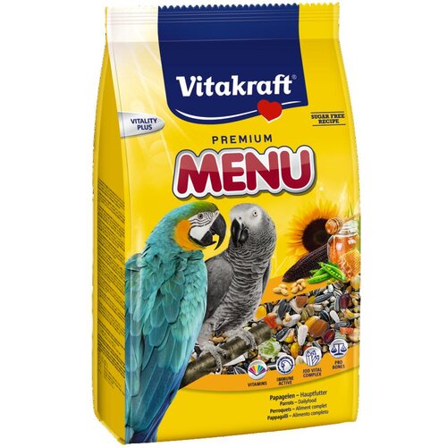 Vitakraft Menu za velike papige s medom 1 kg Cene