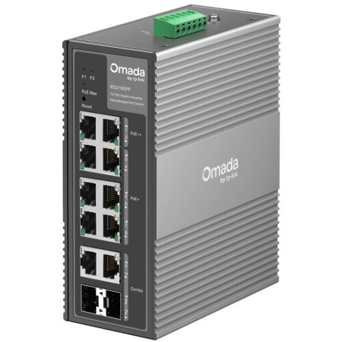 Tp-link Omada IES210GPP 10-port 8x 1G RJ45 (2xPoE++/6xPoE++) 2x 1G RJ45/SFP L2 industrijsko Easy Managed mrežno stikalo switch Cene