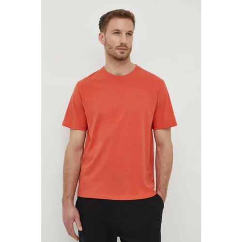 PepeJeans Bombažna kratka majica Connor moška, oranžna barva