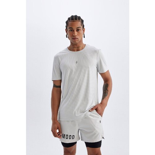 Defacto fit Slim Fit Crew Neck Printed Short Sleeve Sports T-Shirt Cene