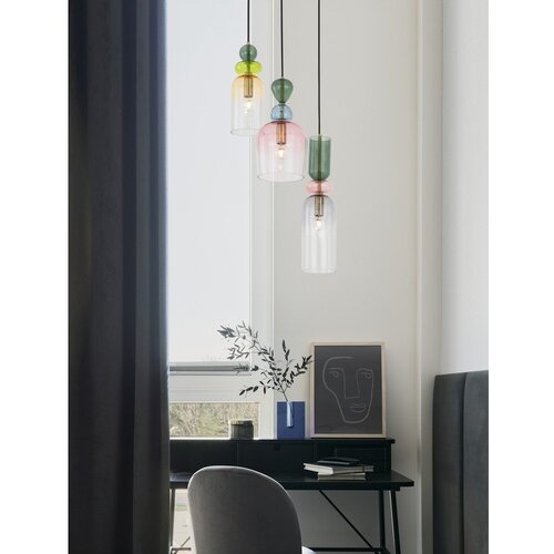 Nova Luce Steklena viseča svetilka v zlati barvi &amp;oslash; 42 cm Murano &amp;ndash; Slike