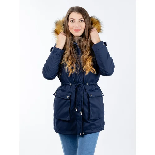 Glano Women's parka - dark blue