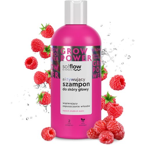 SoFlow Grow Power Shampoo &amp;scaron;ampon za poticanje rasta kose parfemi Raspberry 300 ml Slike