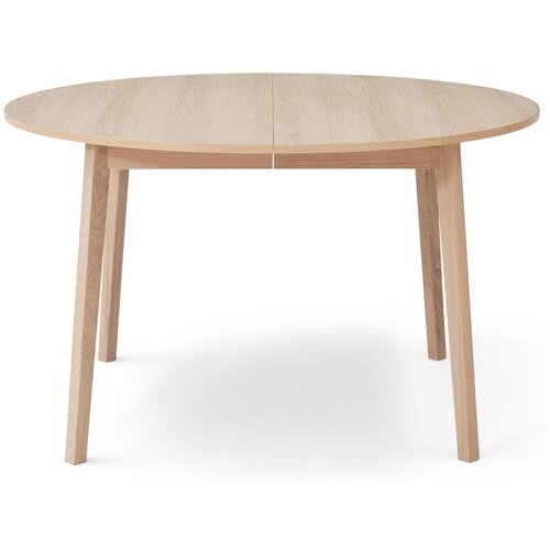 Hammel Furniture Okrogla raztegljiva jedilna miza z dodatno plo&amp;scaron;čo v hrastovem dekorju &amp;oslash; 130 cm Single &amp;ndash; Slike