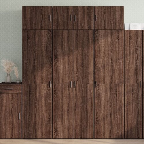 VidaXL Ormarić za pohranu boja hrasta 70x42,5x225 cm konstruirano drvo Slike