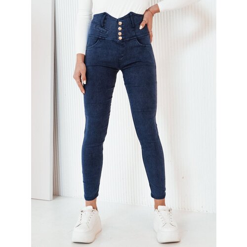 DStreet Spodnie damskie jeansowe GINAS niebieskie Slike