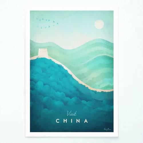 Travelposter Plakat China, A3