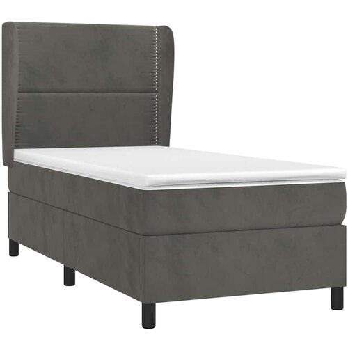 Box spring krevet s madracem tamnosivi 90x190 cm bar&amp;scaron;unasti Slike