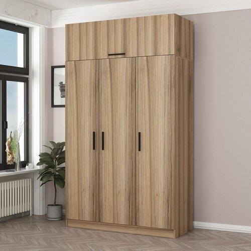 Woody Fashion Ormar Minar 235, 135x235x52 cm, Smeđa Cene